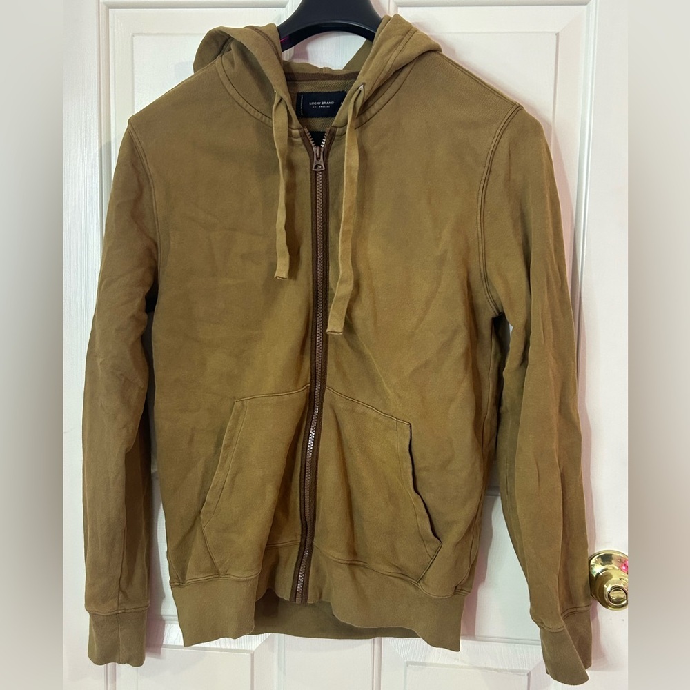 Lucky Sueded Terry Full Hoodie Men’s Small